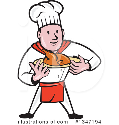 Royalty-Free (RF) Chef Clipart Illustration by patrimonio - Stock Sample #1347194