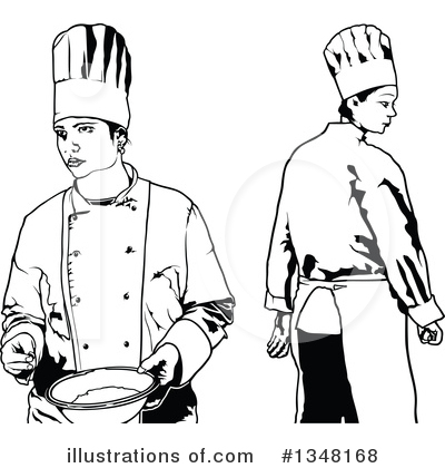 Royalty-Free (RF) Chef Clipart Illustration by dero - Stock Sample #1348168
