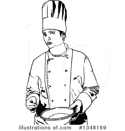 Royalty-Free (RF) Chef Clipart Illustration by dero - Stock Sample #1348169
