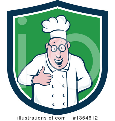 Royalty-Free (RF) Chef Clipart Illustration by patrimonio - Stock Sample #1364612