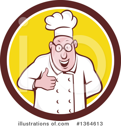 Royalty-Free (RF) Chef Clipart Illustration by patrimonio - Stock Sample #1364613