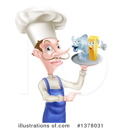Royalty-Free (RF) Chef Clipart Illustration by AtStockIllustration - Stock Sample #1378031