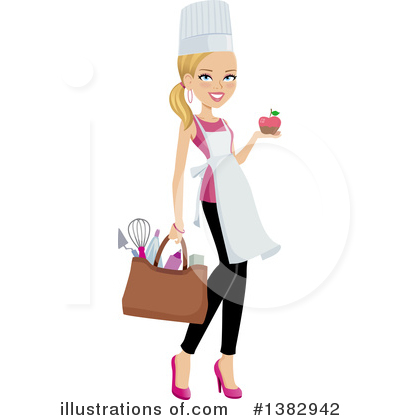 Royalty-Free (RF) Chef Clipart Illustration by Monica - Stock Sample #1382942