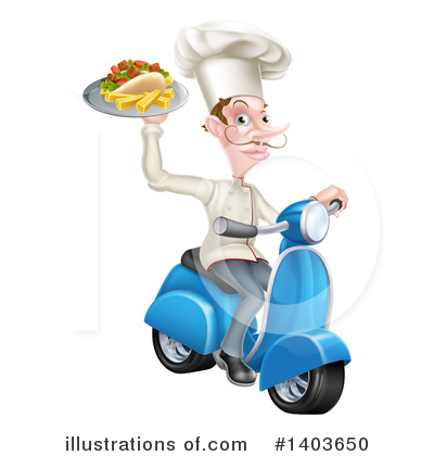 Royalty-Free (RF) Chef Clipart Illustration by AtStockIllustration - Stock Sample #1403650