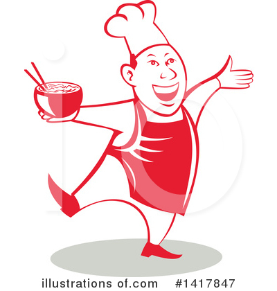 Royalty-Free (RF) Chef Clipart Illustration by patrimonio - Stock Sample #1417847
