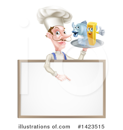 Royalty-Free (RF) Chef Clipart Illustration by AtStockIllustration - Stock Sample #1423515