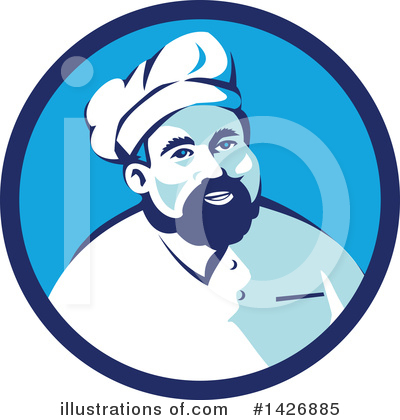 Royalty-Free (RF) Chef Clipart Illustration by patrimonio - Stock Sample #1426885