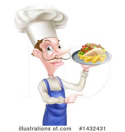 Royalty-Free (RF) Chef Clipart Illustration by AtStockIllustration - Stock Sample #1432431