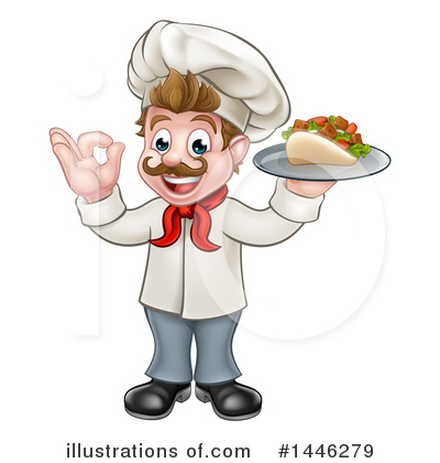 Royalty-Free (RF) Chef Clipart Illustration by AtStockIllustration - Stock Sample #1446279