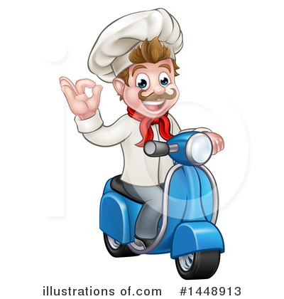Royalty-Free (RF) Chef Clipart Illustration by AtStockIllustration - Stock Sample #1448913