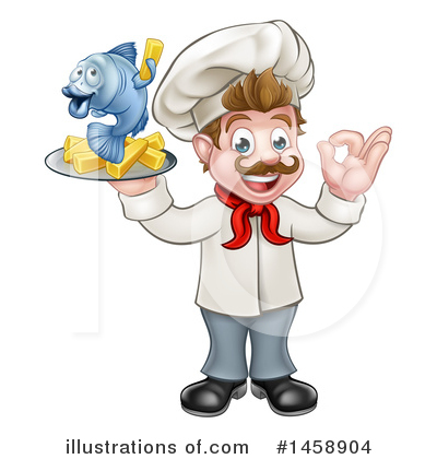 Fish And Chips Clipart #1458904 by AtStockIllustration