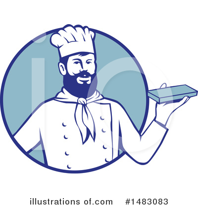 Royalty-Free (RF) Chef Clipart Illustration by patrimonio - Stock Sample #1483083