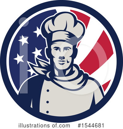 Royalty-Free (RF) Chef Clipart Illustration by patrimonio - Stock Sample #1544681