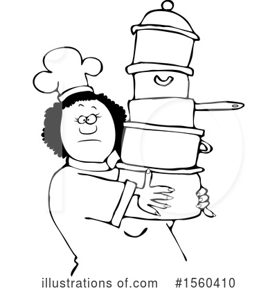 Royalty-Free (RF) Chef Clipart Illustration by djart - Stock Sample #1560410