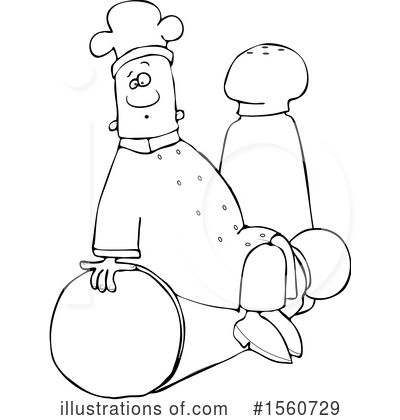Royalty-Free (RF) Chef Clipart Illustration by djart - Stock Sample #1560729