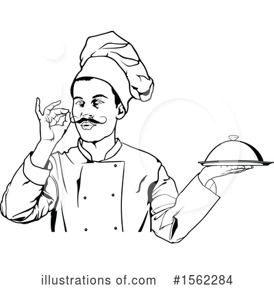Royalty-Free (RF) Chef Clipart Illustration by dero - Stock Sample #1562284