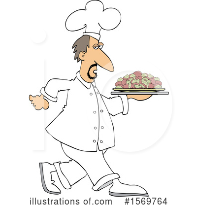 Royalty-Free (RF) Chef Clipart Illustration by djart - Stock Sample #1569764