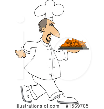 Royalty-Free (RF) Chef Clipart Illustration by djart - Stock Sample #1569765