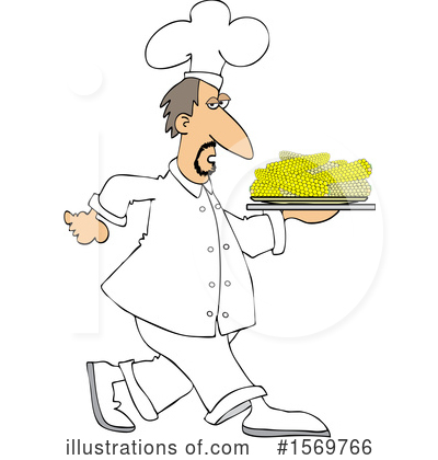 Royalty-Free (RF) Chef Clipart Illustration by djart - Stock Sample #1569766