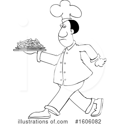 Royalty-Free (RF) Chef Clipart Illustration by djart - Stock Sample #1606082