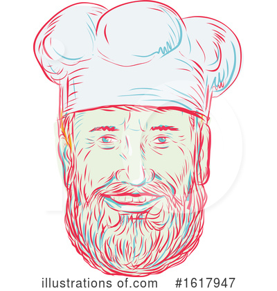Royalty-Free (RF) Chef Clipart Illustration by patrimonio - Stock Sample #1617947