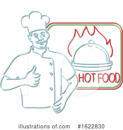 Royalty-Free (RF) Chef Clipart Illustration by patrimonio - Stock Sample #1622830
