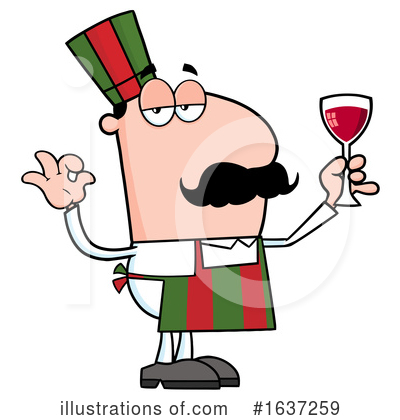 Royalty-Free (RF) Chef Clipart Illustration by Hit Toon - Stock Sample #1637259