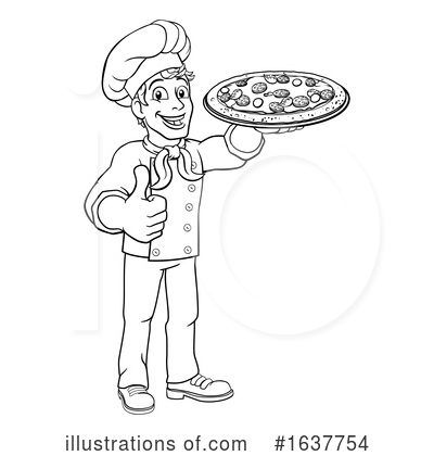Royalty-Free (RF) Chef Clipart Illustration by AtStockIllustration - Stock Sample #1637754