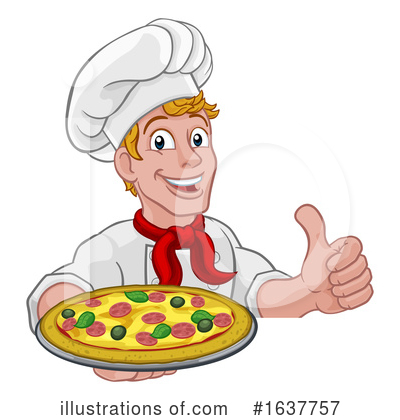 Royalty-Free (RF) Chef Clipart Illustration by AtStockIllustration - Stock Sample #1637757