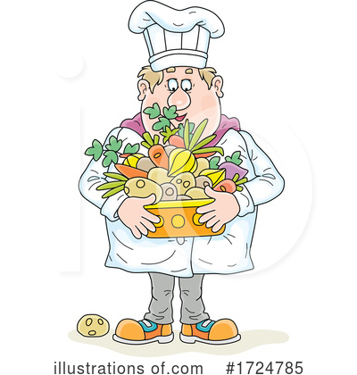 Royalty-Free (RF) Chef Clipart Illustration by Alex Bannykh - Stock Sample #1724785