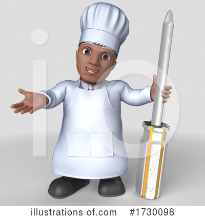 Royalty-Free (RF) Chef Clipart Illustration by KJ Pargeter - Stock Sample #1730098