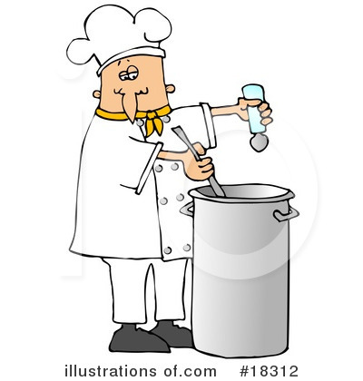 Royalty-Free (RF) Chef Clipart Illustration by djart - Stock Sample #18312