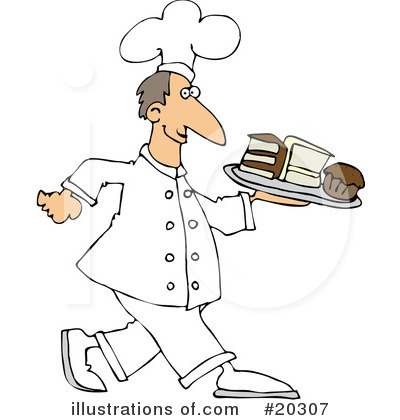 Royalty-Free (RF) Chef Clipart Illustration by djart - Stock Sample #20307