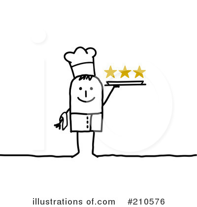Royalty-Free (RF) Chef Clipart Illustration by NL shop - Stock Sample #210576