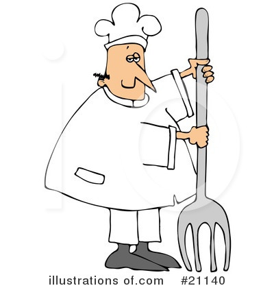 Royalty-Free (RF) Chef Clipart Illustration by djart - Stock Sample #21140