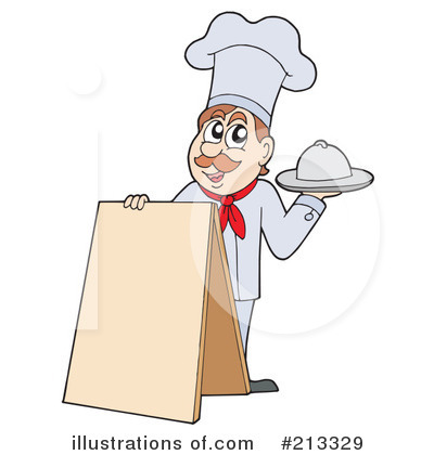 Royalty-Free (RF) Chef Clipart Illustration by visekart - Stock Sample #213329