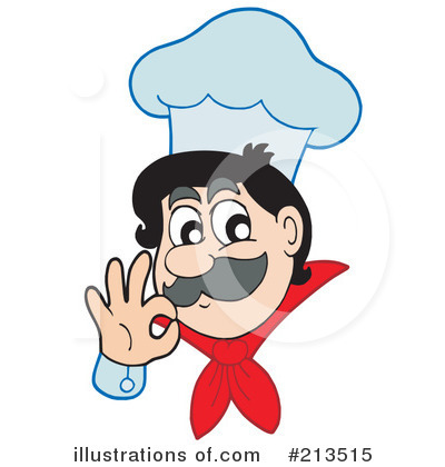 Royalty-Free (RF) Chef Clipart Illustration by visekart - Stock Sample #213515