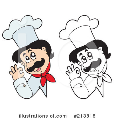 Royalty-Free (RF) Chef Clipart Illustration by visekart - Stock Sample #213818