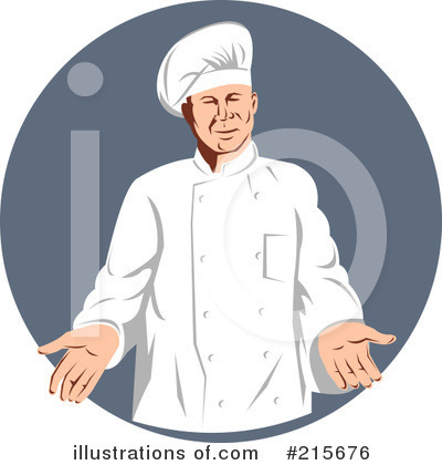 Royalty-Free (RF) Chef Clipart Illustration by patrimonio - Stock Sample #215676