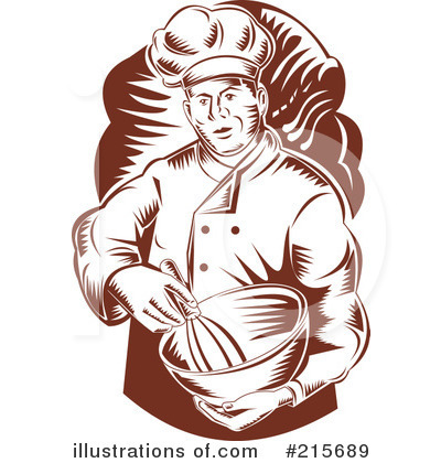 Royalty-Free (RF) Chef Clipart Illustration by patrimonio - Stock Sample #215689
