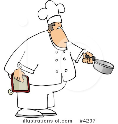 Royalty-Free (RF) Chef Clipart Illustration by djart - Stock Sample #4297