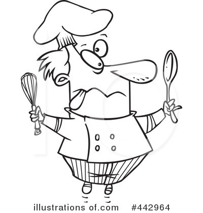Royalty-Free (RF) Chef Clipart Illustration by toonaday - Stock Sample #442964
