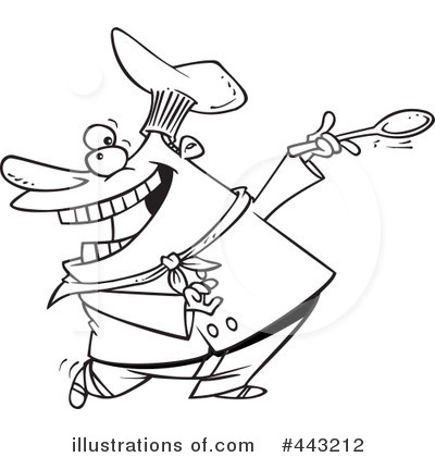 Royalty-Free (RF) Chef Clipart Illustration by toonaday - Stock Sample #443212