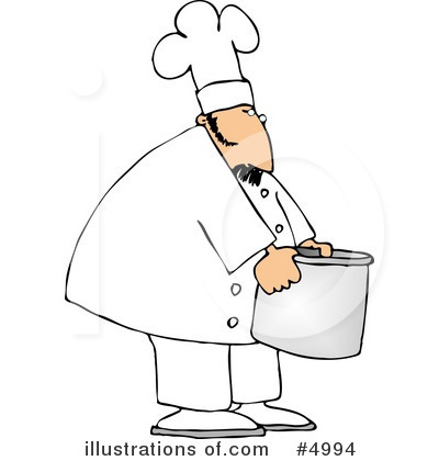 Royalty-Free (RF) Chef Clipart Illustration by djart - Stock Sample #4994