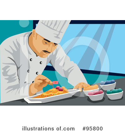 Royalty-Free (RF) Chef Clipart Illustration by mayawizard101 - Stock Sample #95800