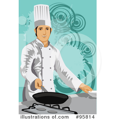 Royalty-Free (RF) Chef Clipart Illustration by mayawizard101 - Stock Sample #95814