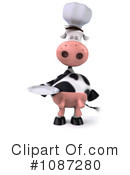 Chef Cow Clipart #1087280 by Julos