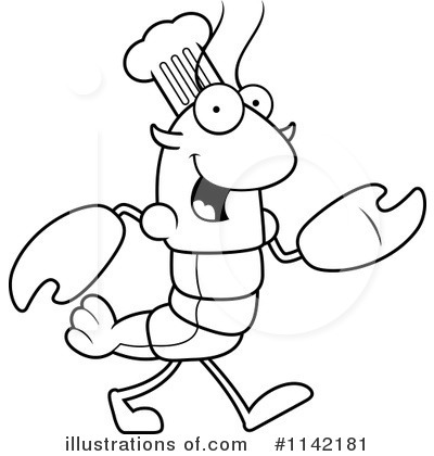 Royalty-Free (RF) Chef Crawdad Clipart Illustration by Cory Thoman - Stock Sample #1142181