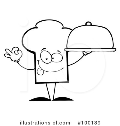Royalty-Free (RF) Chef Hat Clipart Illustration by Hit Toon - Stock Sample #100139