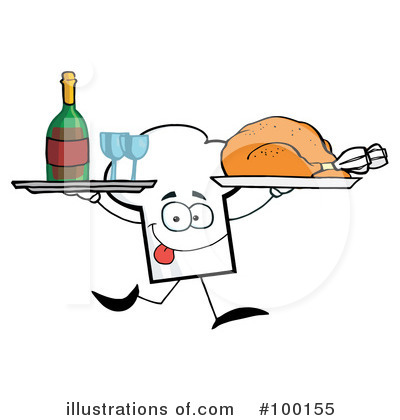 Royalty-Free (RF) Chef Hat Clipart Illustration by Hit Toon - Stock Sample #100155